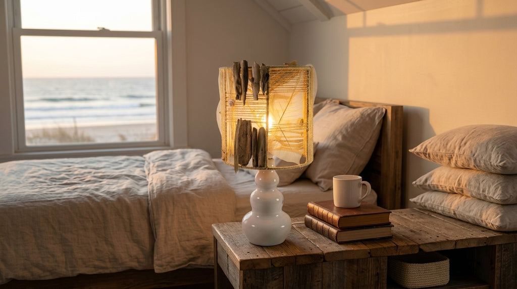 Lovely ACCENT Table LAMP 'FRYA' with white French midcentury ceramic base