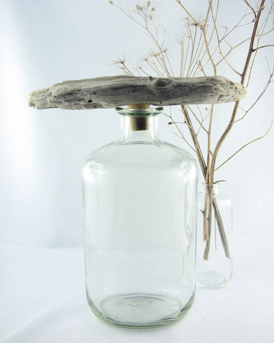 Wine BOTTLE CORK #5 with DRIFTWOOD handle, handcrafted eco friendly gift