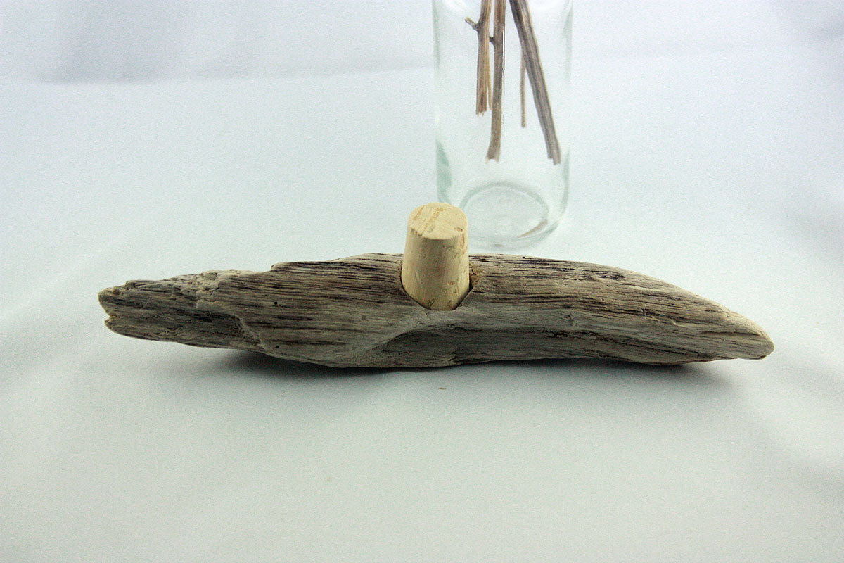 Wine BOTTLE CORK #5 with DRIFTWOOD handle, handcrafted eco friendly gift