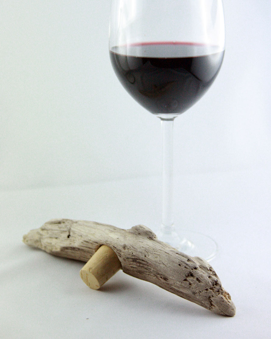 Wine BOTTLE CORK #5 with DRIFTWOOD handle, handcrafted eco friendly gift