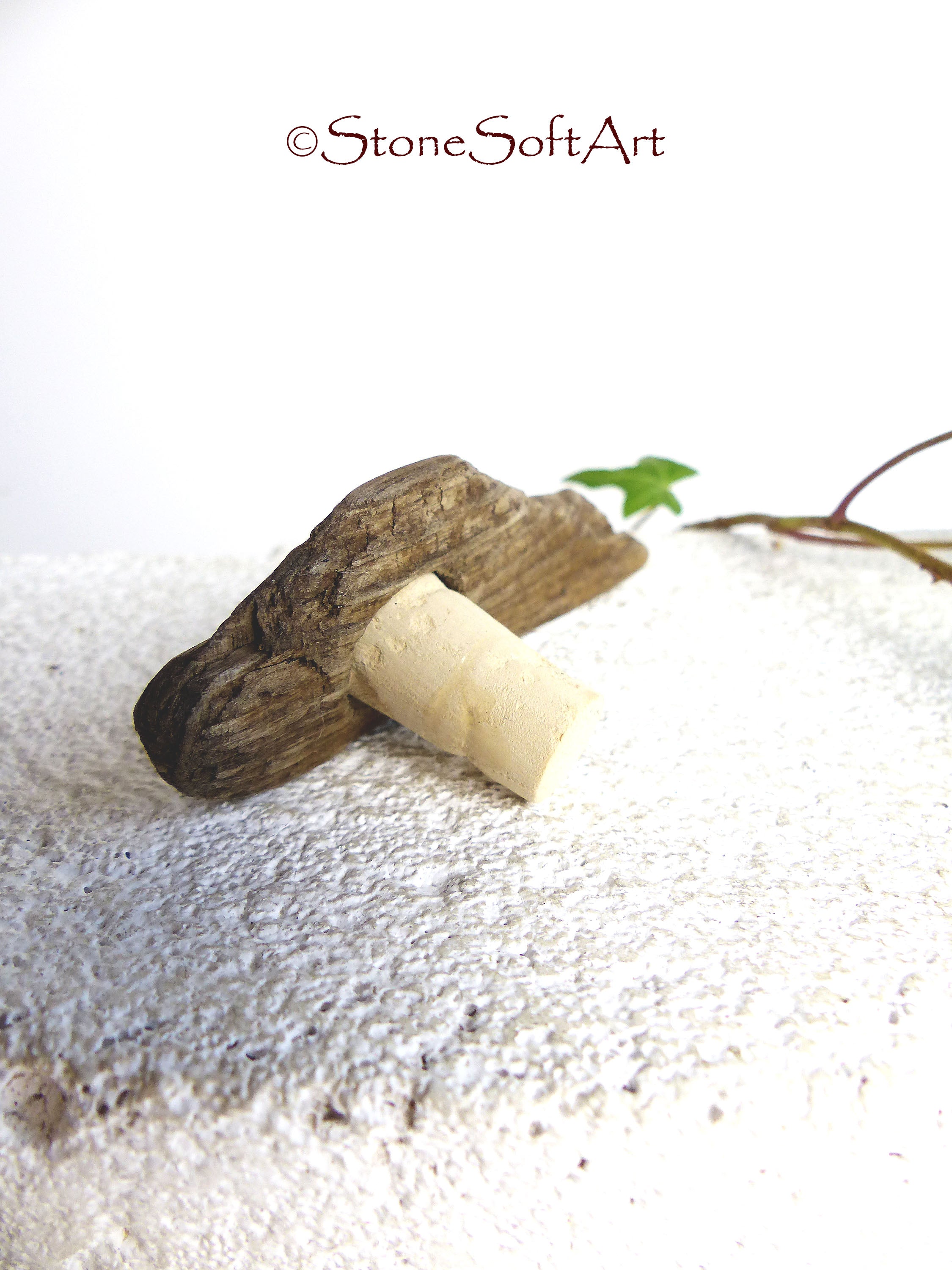 Handcrafted BOTTLE CORK #15 for vinegar or oil bottle with DRIFTWOOD handle