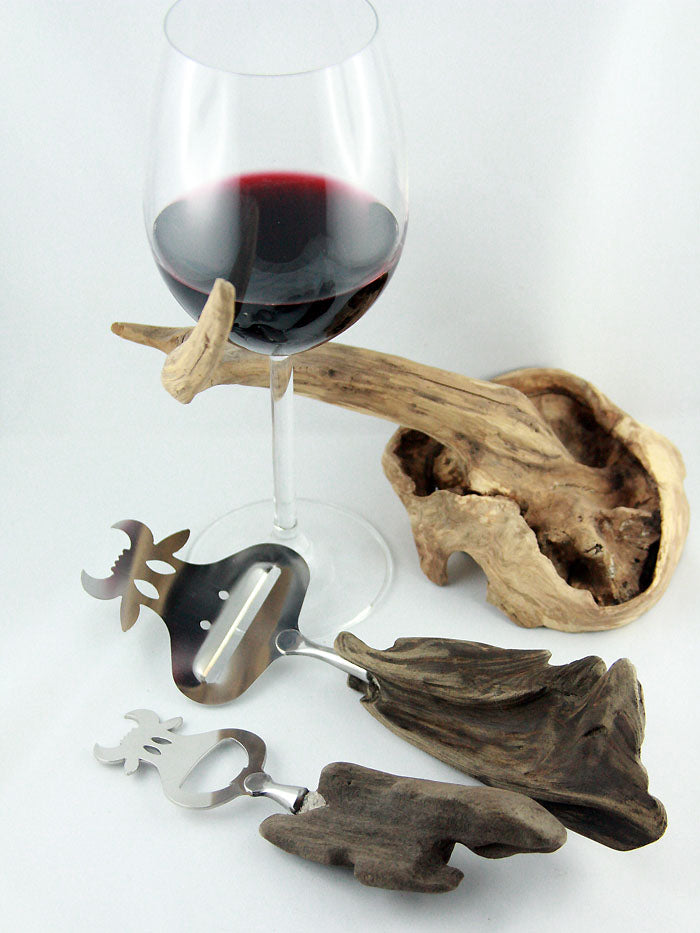 Wine BOTTLE CORK #11 with DRIFTWOOD handle, handcrafted eco friendly gift