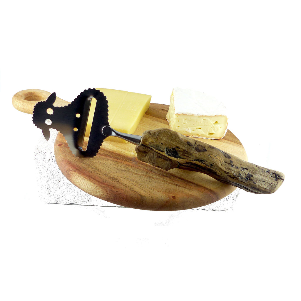 CHEESE SLICER 'Sheep Suzie' with DRIFTWOOD handle, sheep cutlery, handcrafted by StoneSoftArt