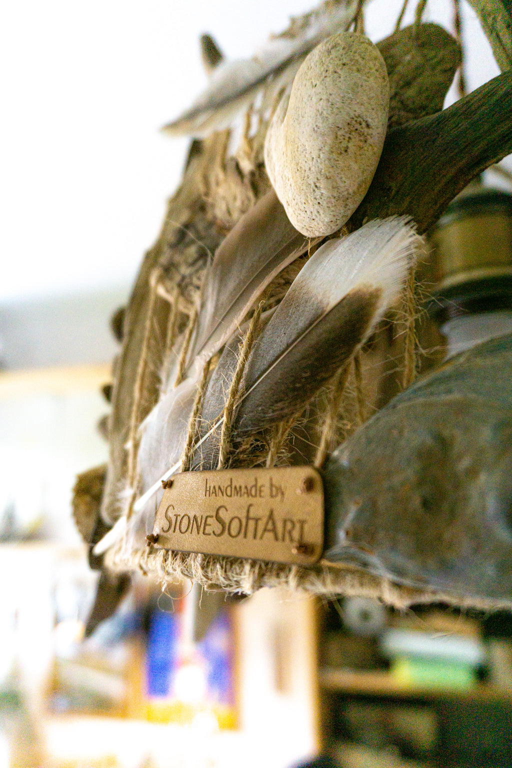 Unique DRIFTWOOD PENDANT LIGHT 'Stockholm', hand-crafted ceiling lamp