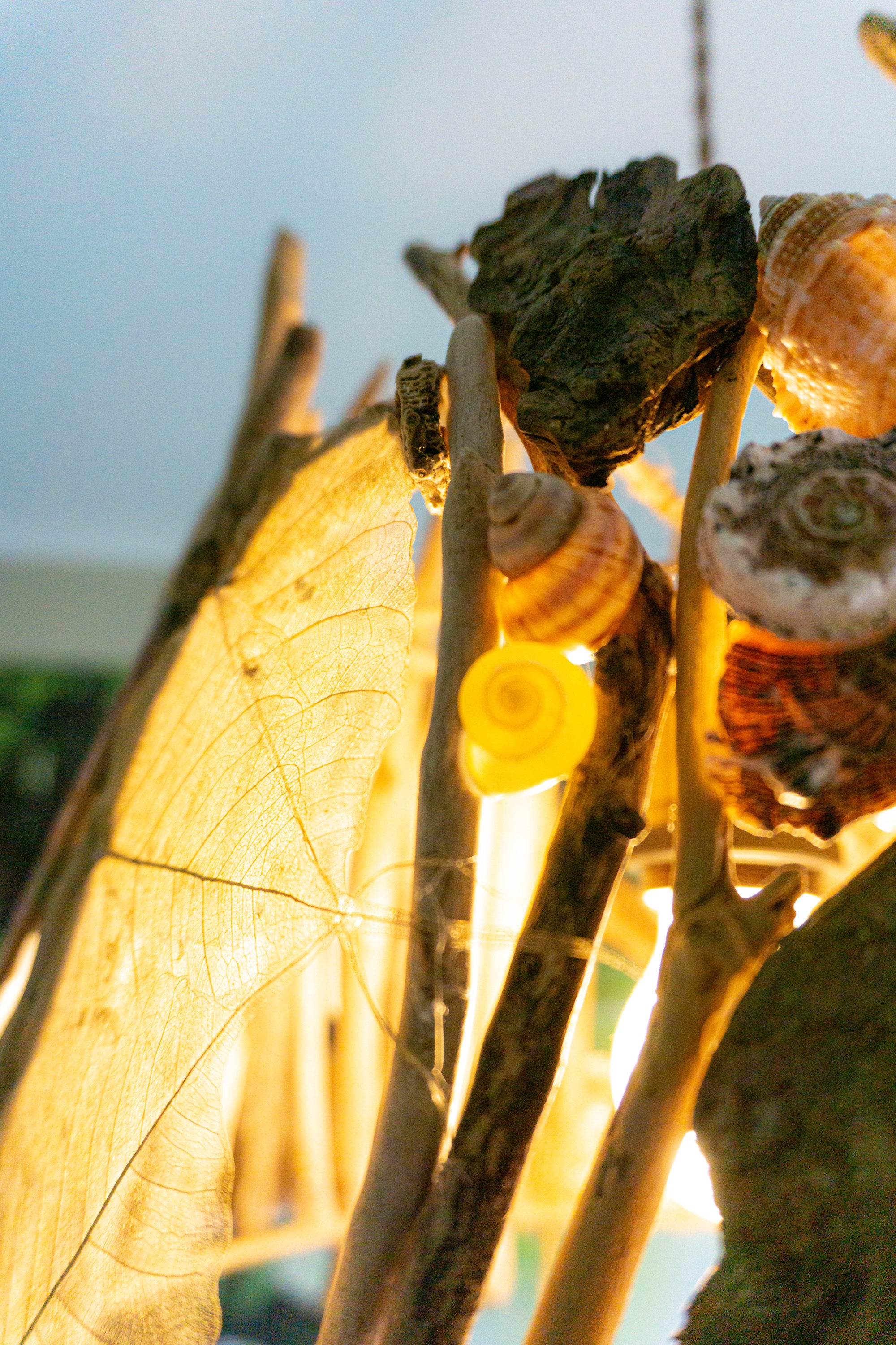 Unique DRIFTWOOD PENDANT LIGHT 'Stockholm', hand-crafted ceiling lamp