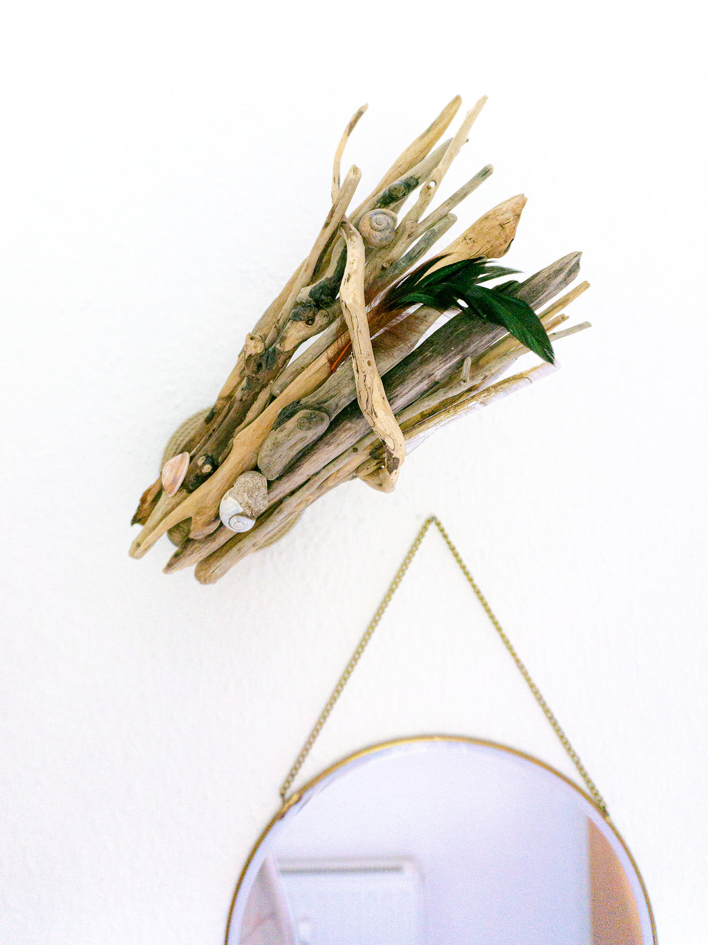 Rotatable DRIFTWOOD WALL LAMP 'Kiel', hand-crafted wall light sconce