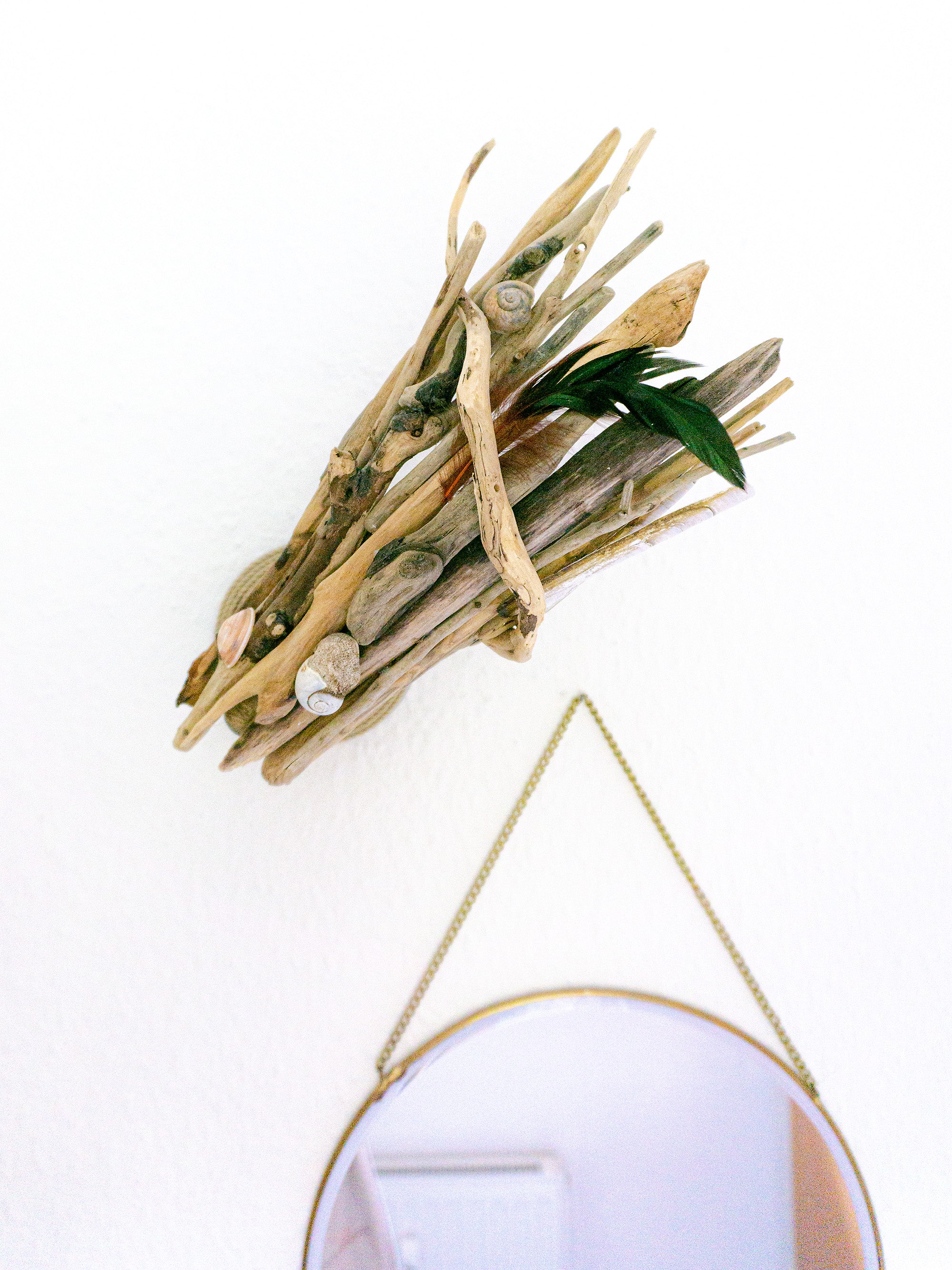 Rotatable DRIFTWOOD WALL LAMP 'Kiel', hand-crafted wall light sconce