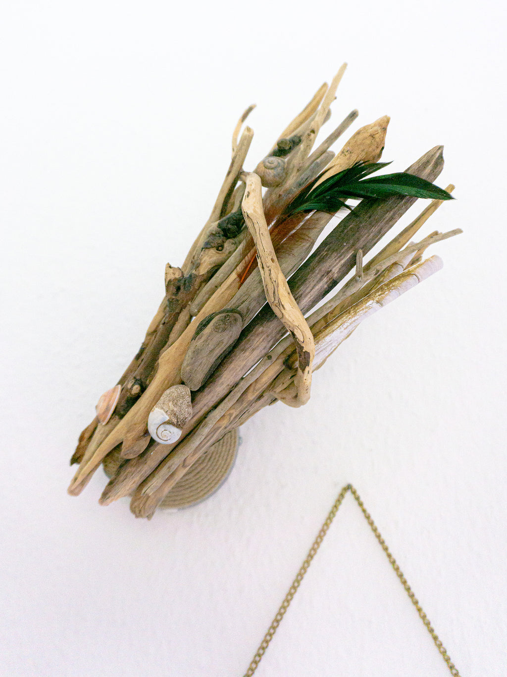 Rotatable DRIFTWOOD WALL LAMP 'Kiel', hand-crafted wall light sconce