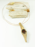 Exceptionel DRIFTWOOD AMBER Necklace 'Saltholm', Sustainable Handmade Jewelry