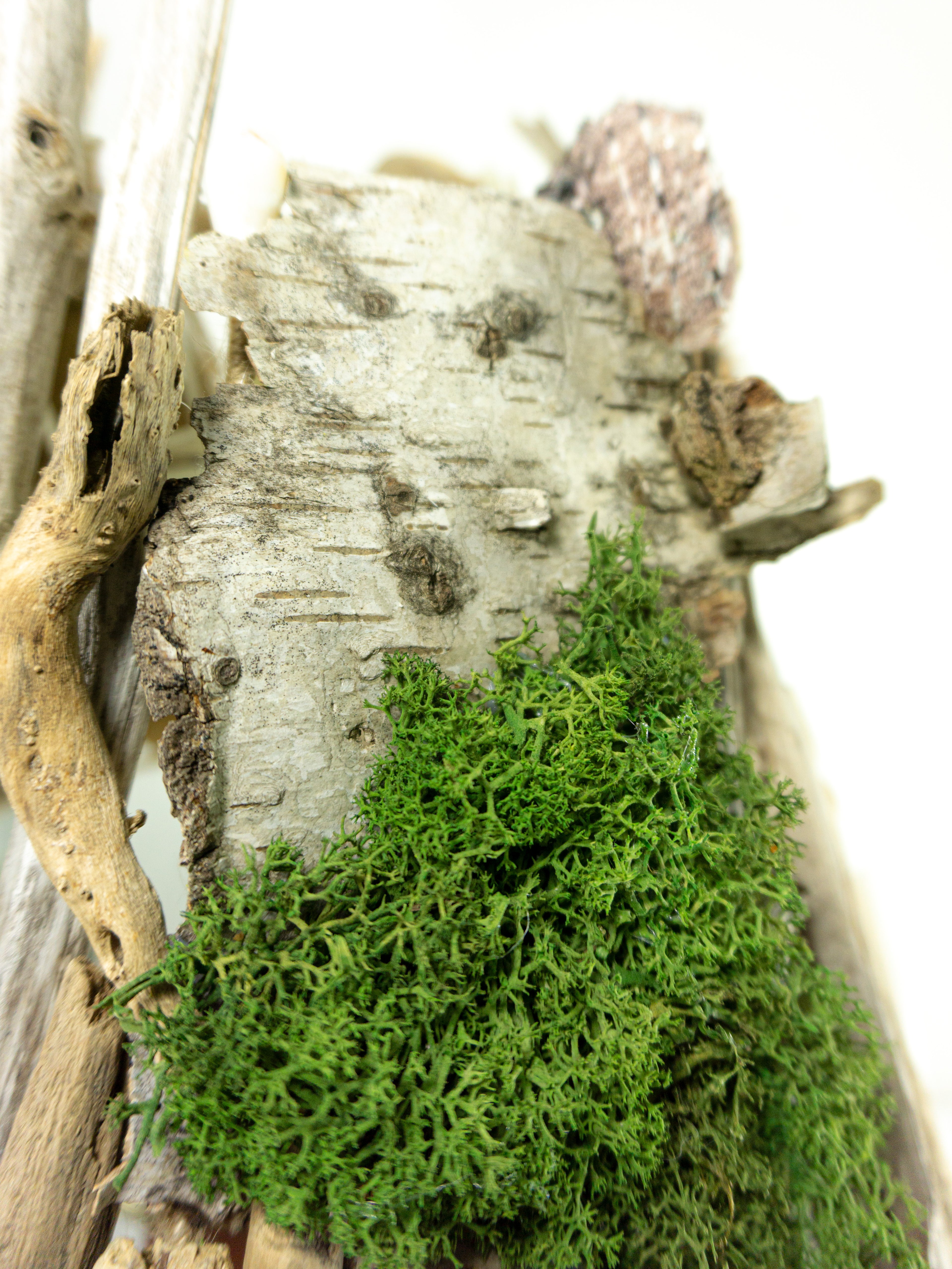 Unique DRIFTWOOD Table LAMP 'Greta' 1970s Danish midcentury pottery base