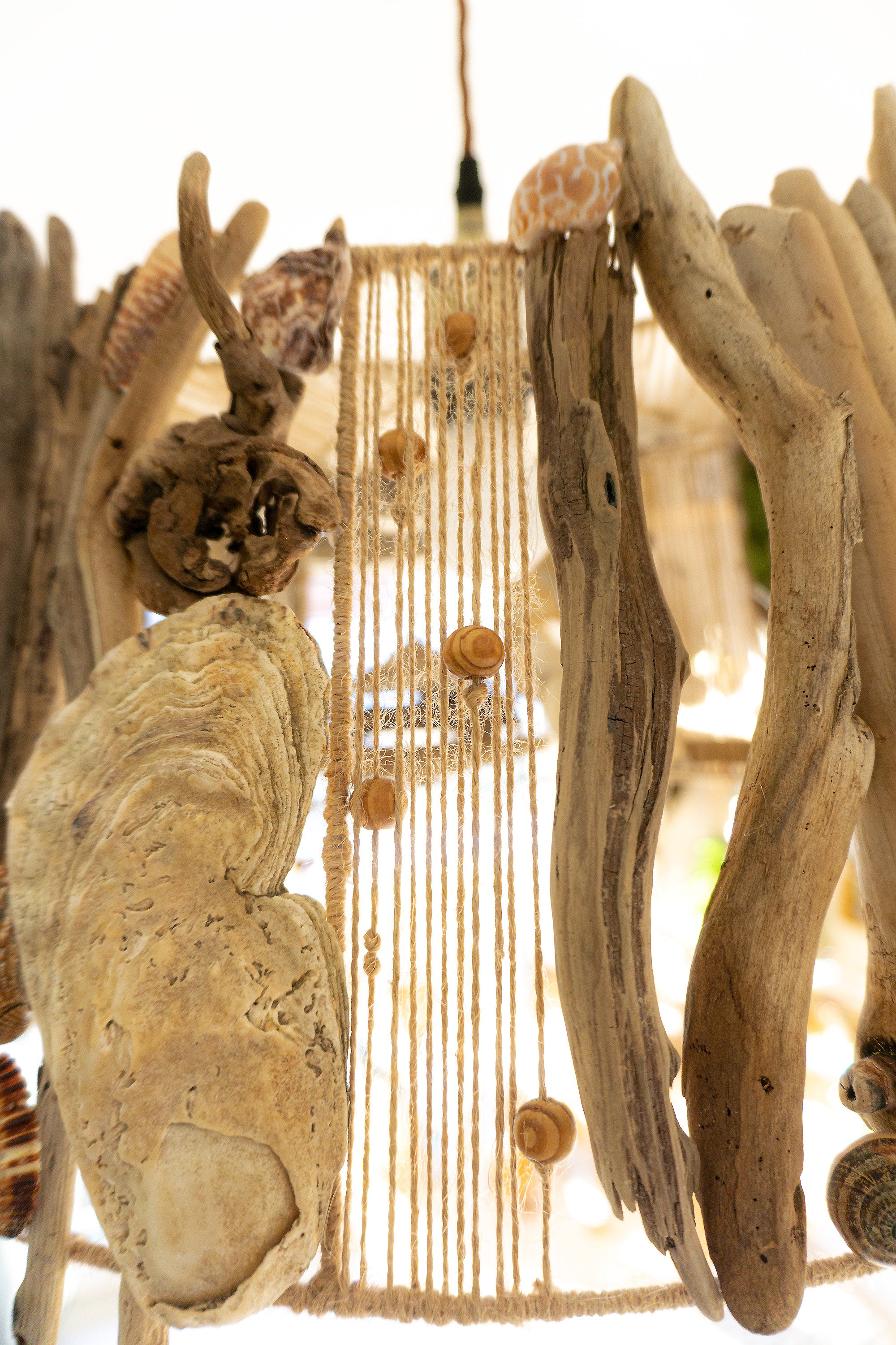 Unique DRIFTWOOD PENDANT LIGHT 'Aarhus', hand-crafted sustainable ceiling lamp