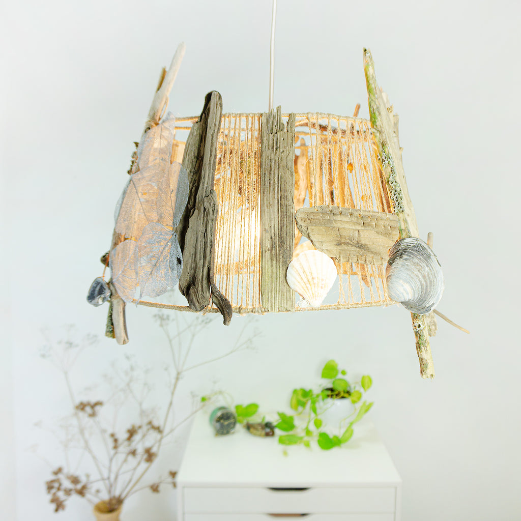 One-of-a-kind DRIFTWOOD PENDANT LIGHT 'Flensburg', handmade ceiling lamp