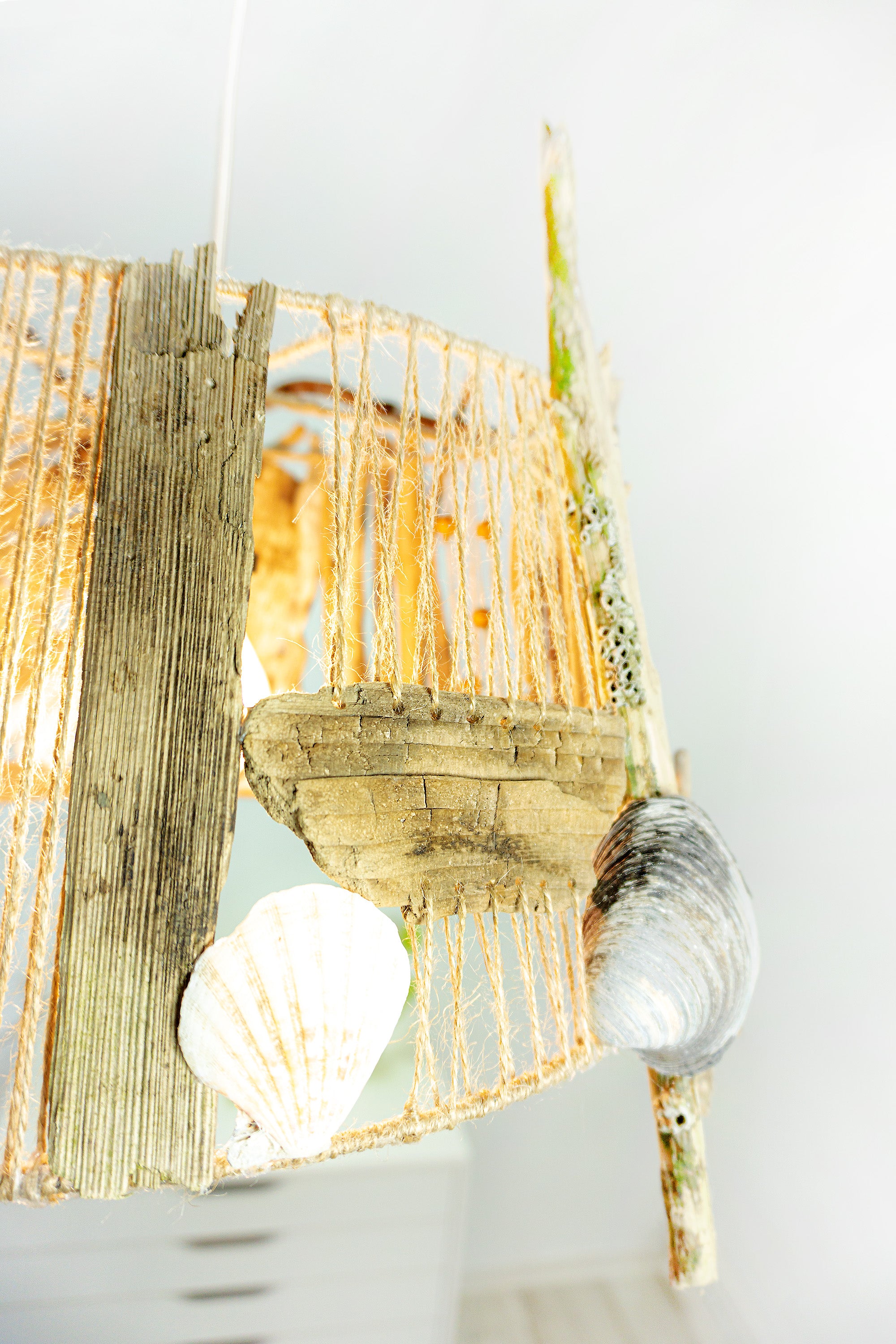One-of-a-kind DRIFTWOOD PENDANT LIGHT 'Flensburg', handmade ceiling lamp