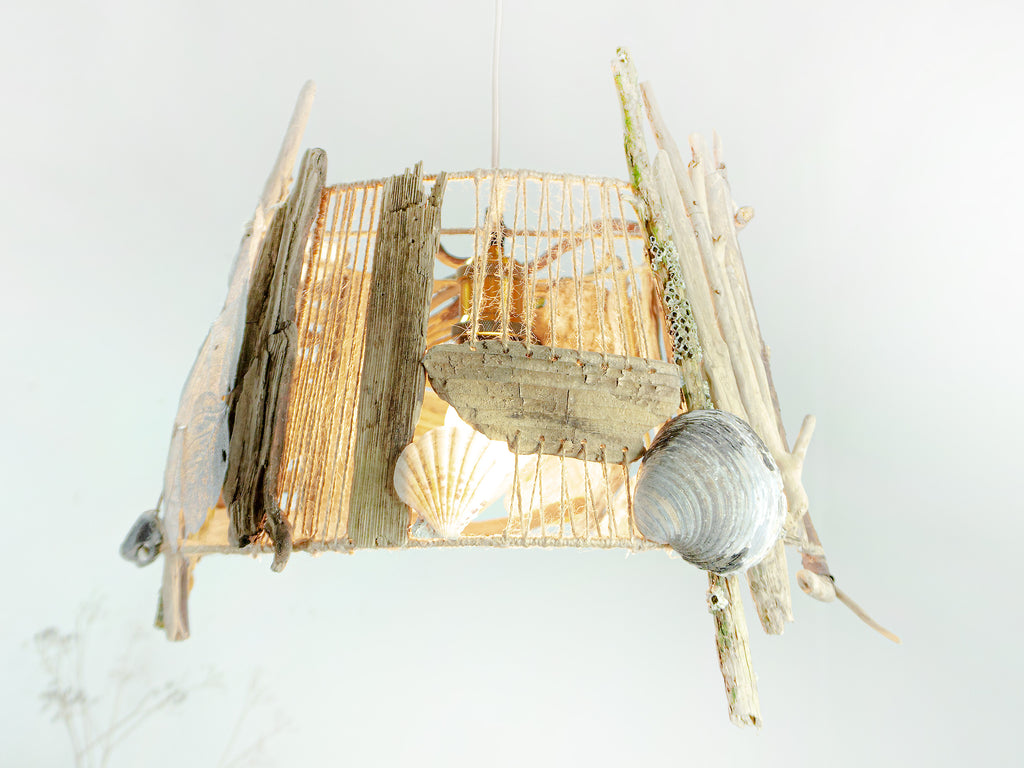 One-of-a-kind DRIFTWOOD PENDANT LIGHT 'Flensburg', handmade ceiling lamp