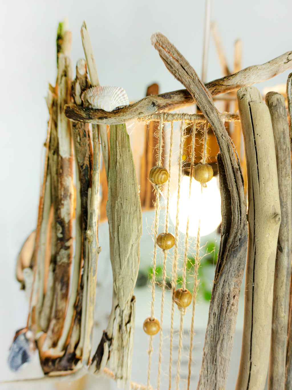One-of-a-kind DRIFTWOOD PENDANT LIGHT 'Flensburg', handmade ceiling lamp