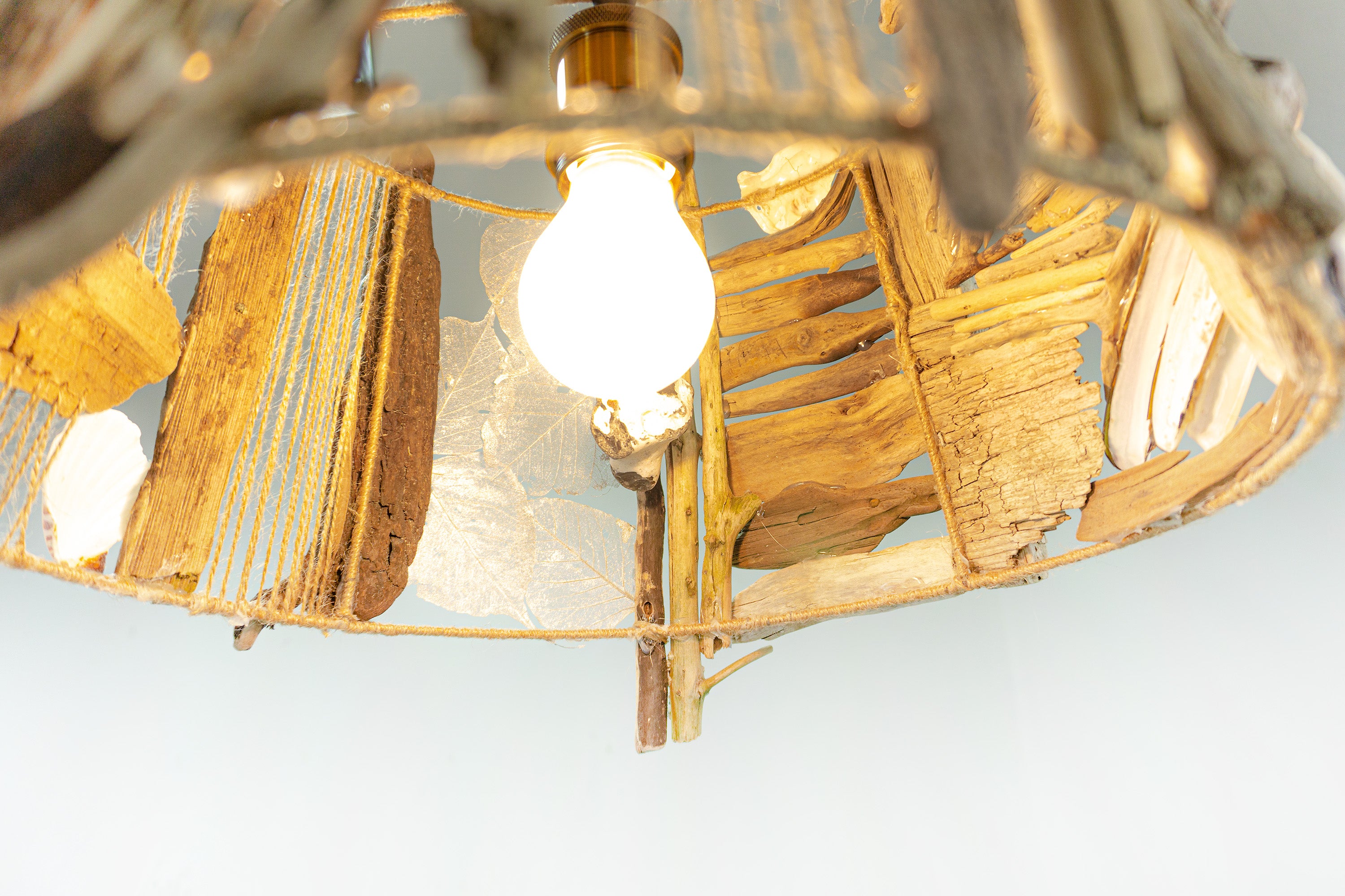 One-of-a-kind DRIFTWOOD PENDANT LIGHT 'Flensburg', handmade ceiling lamp