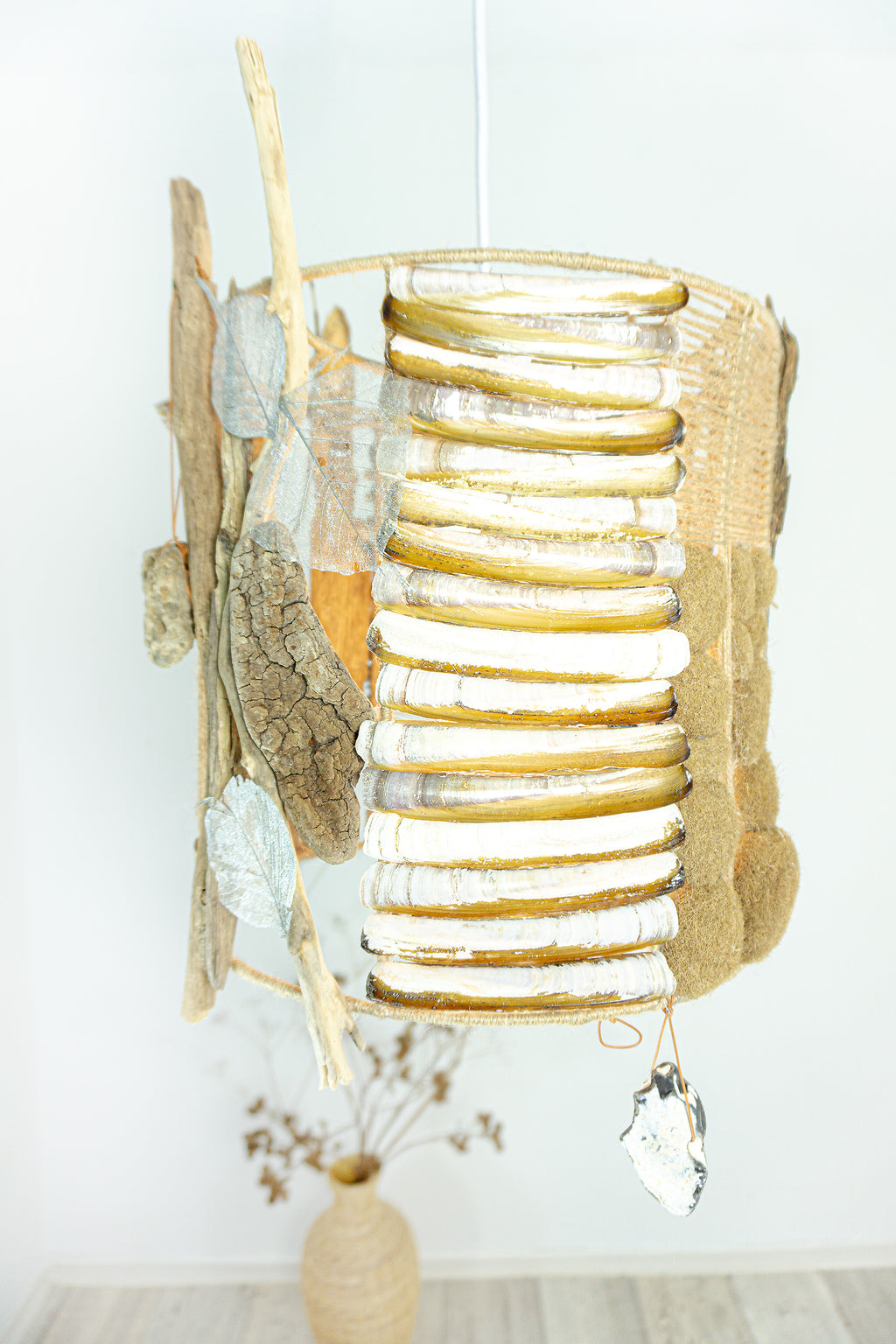 One-of-a-kind artisanal design lamp 'Skagen' DRIFTWOOD PENDANT LIGHT