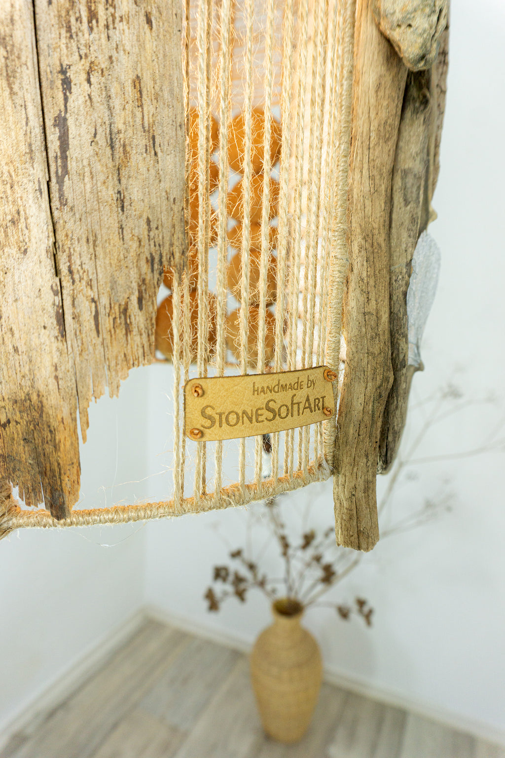 One-of-a-kind artisanal design lamp 'Skagen' DRIFTWOOD PENDANT LIGHT