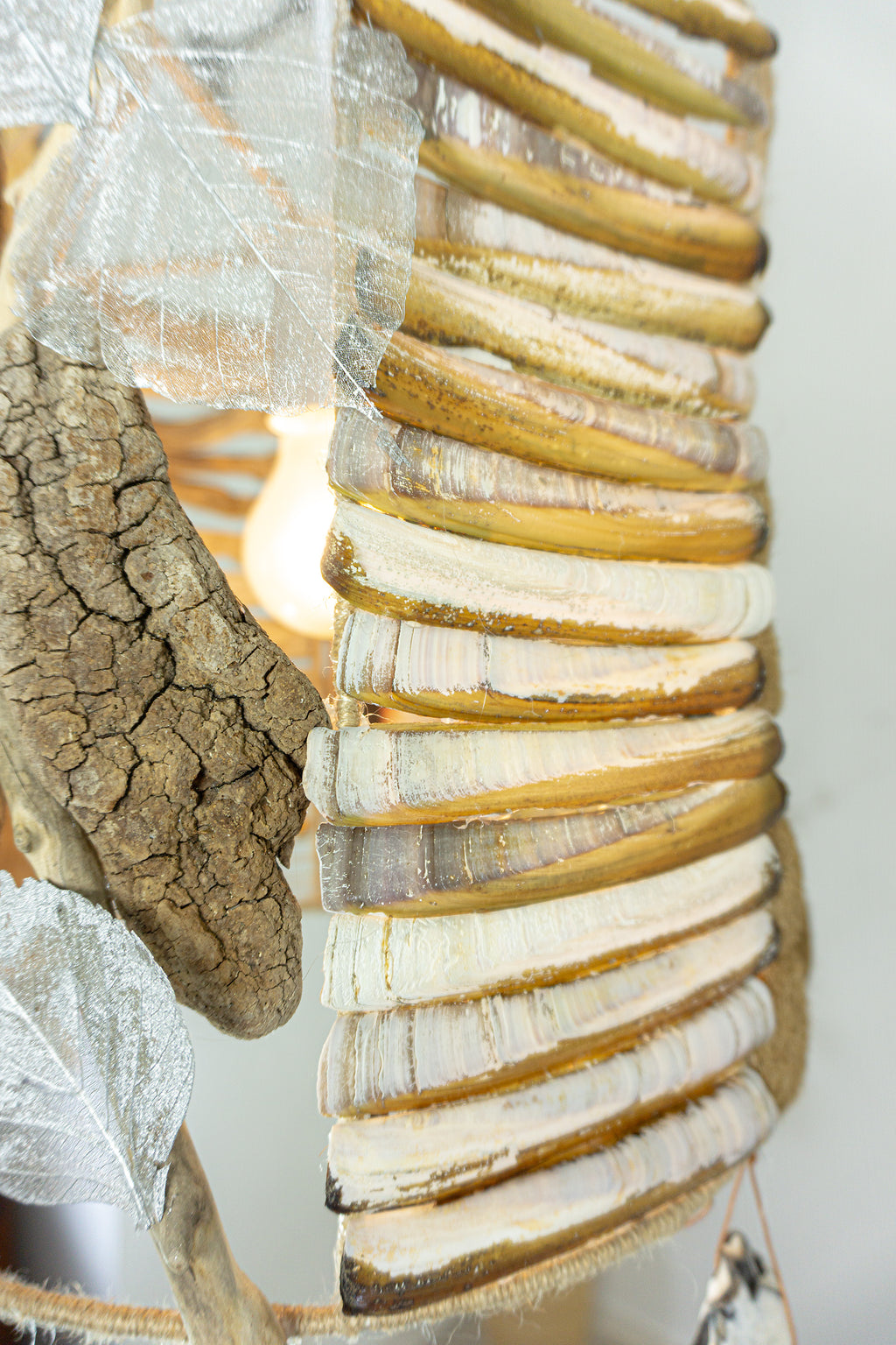 One-of-a-kind artisanal design lamp 'Skagen' DRIFTWOOD PENDANT LIGHT