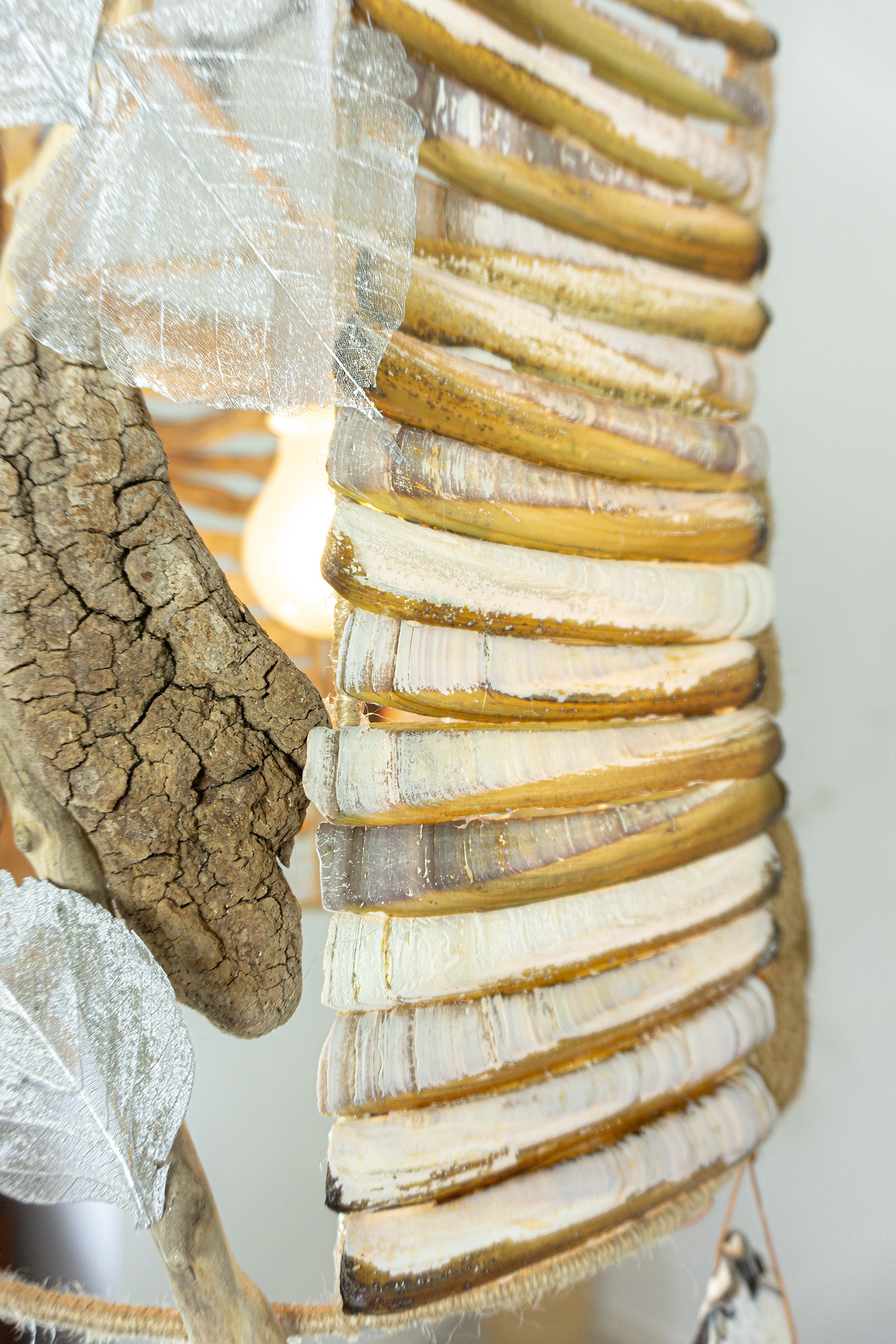 One-of-a-kind artisanal design lamp 'Skagen' DRIFTWOOD PENDANT LIGHT