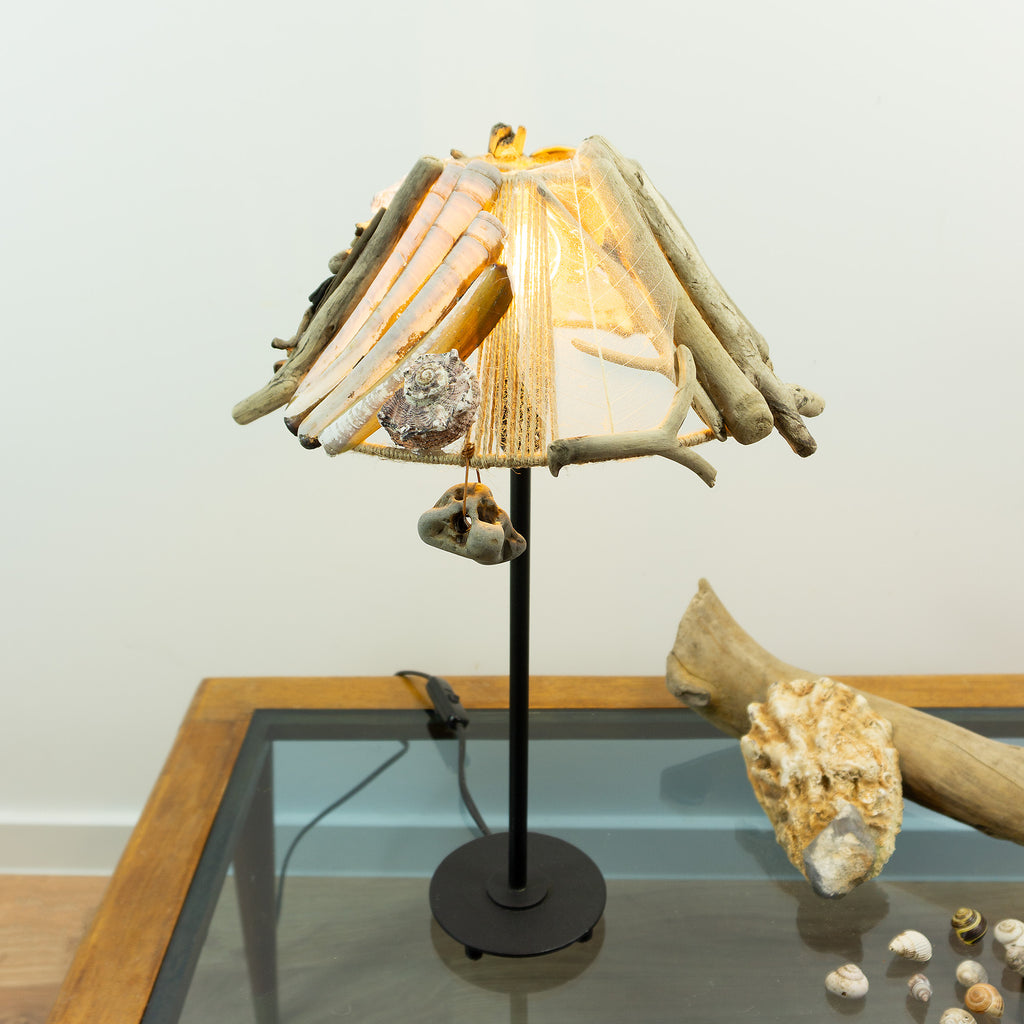 LYKKE Coastal Driftwood Table Lamp – Handcrafted Accent Lighting