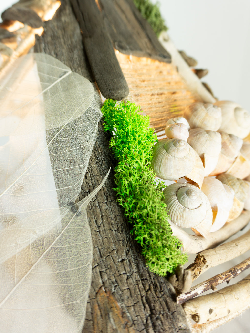 Large unique DRIFTWOOD PENDANT LIGHT 'Malmö', hand-crafted ceiling lamp