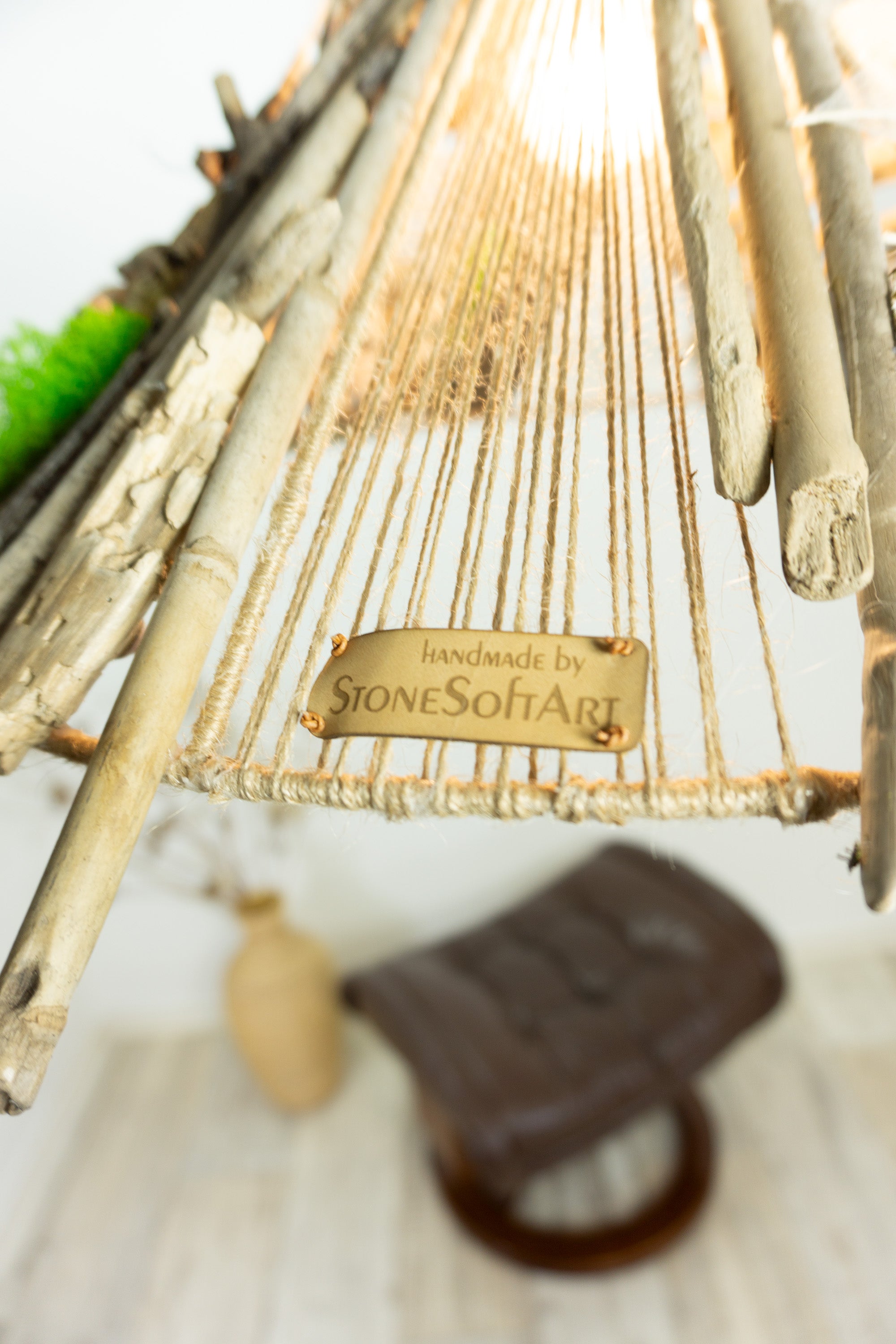 Large unique DRIFTWOOD PENDANT LIGHT 'Malmö', hand-crafted ceiling lamp