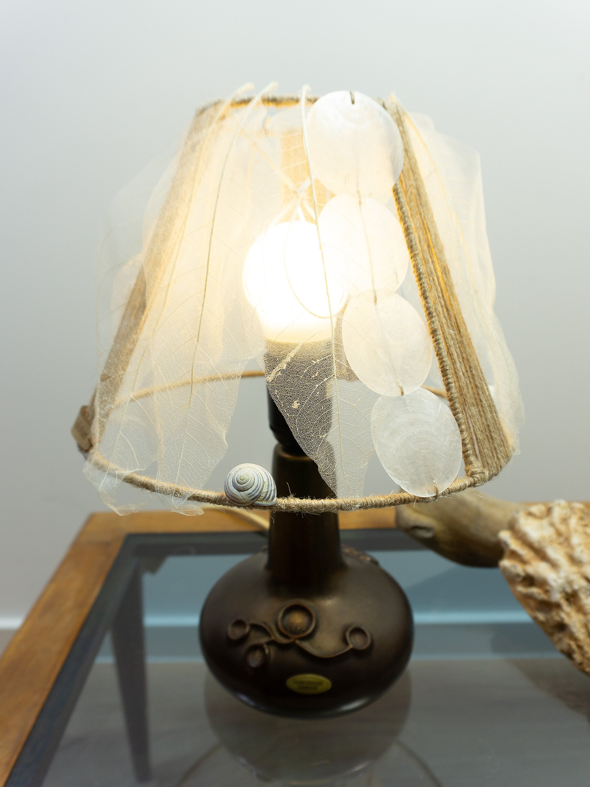 LIV Handcrafted Table Lamp – Handcrafted Accent Light with Danish Ceramic Base