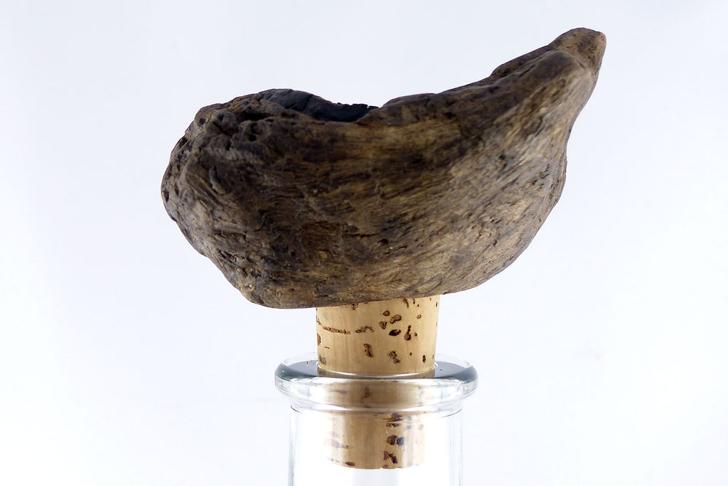 Wine BOTTLE CORK #11 with DRIFTWOOD handle, handcrafted eco friendly gift