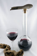 Wine BOTTLE CORK #9 with DRIFTWOOD handle, handcrafted eco friendly gift