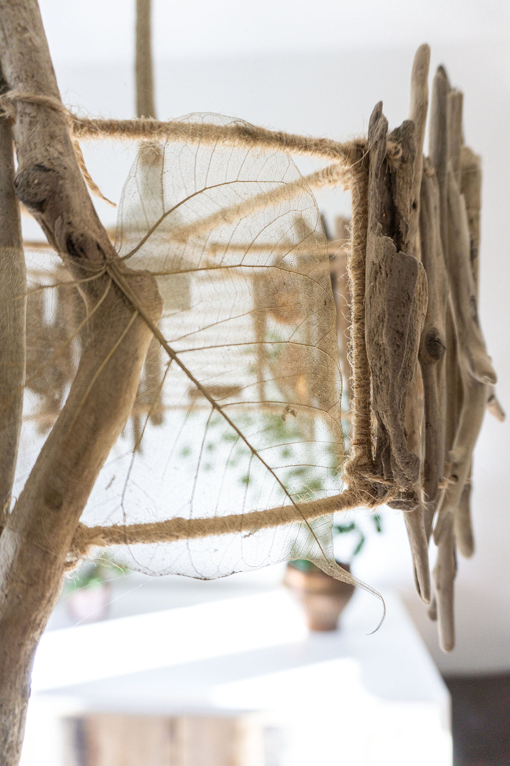 Unique DRIFTWOOD PENDANT LIGHT 'Oslo', hand-crafted ceiling lamp by StoneSoftArt